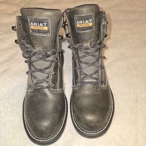 Ariat Work Men's Dark Brown Leather Work Boots